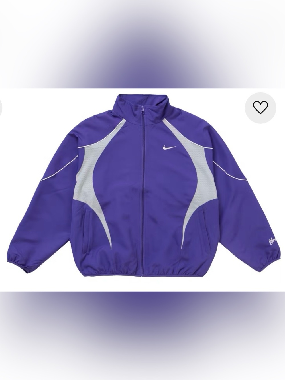 Supreme Nike Track Jacket [Purple], Used (Size US Men’s XL)